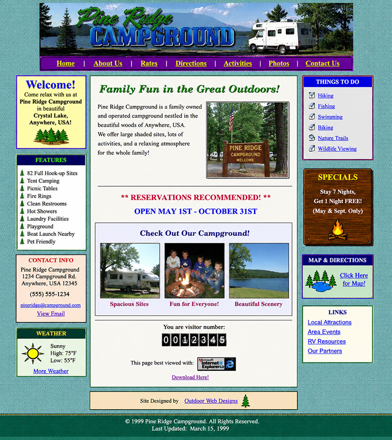 The 80's Called and They Want Their Website Back